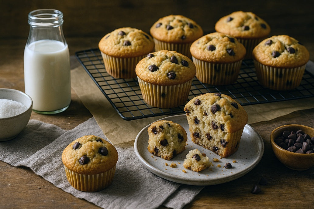 Chocolate Chip Oat Milk Muffins