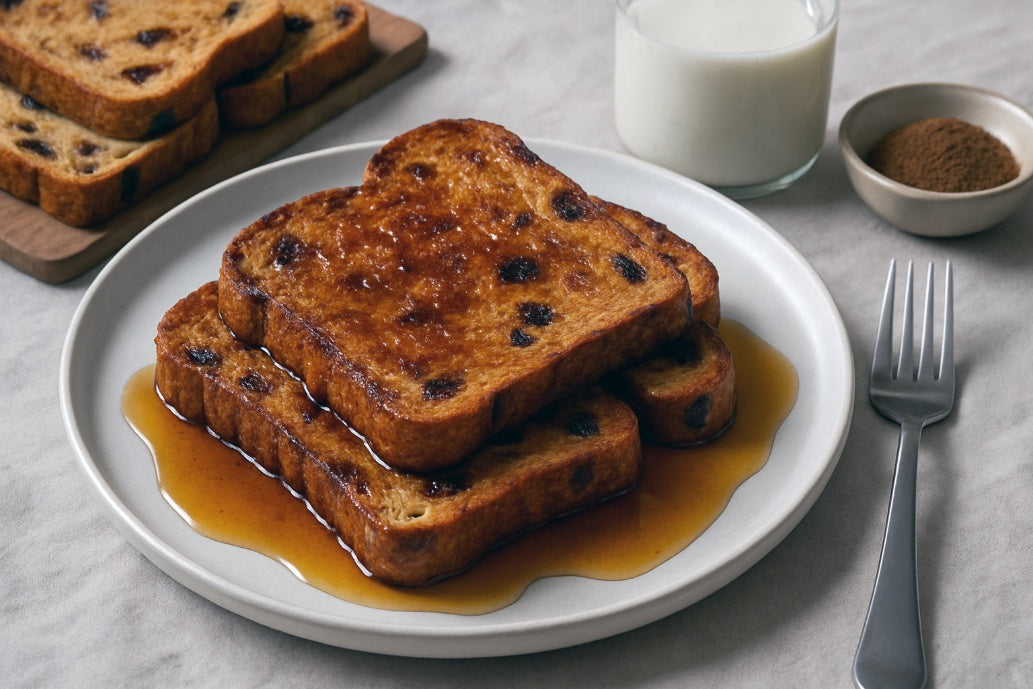 Cinnamon Raisin Oat Milk French Toast