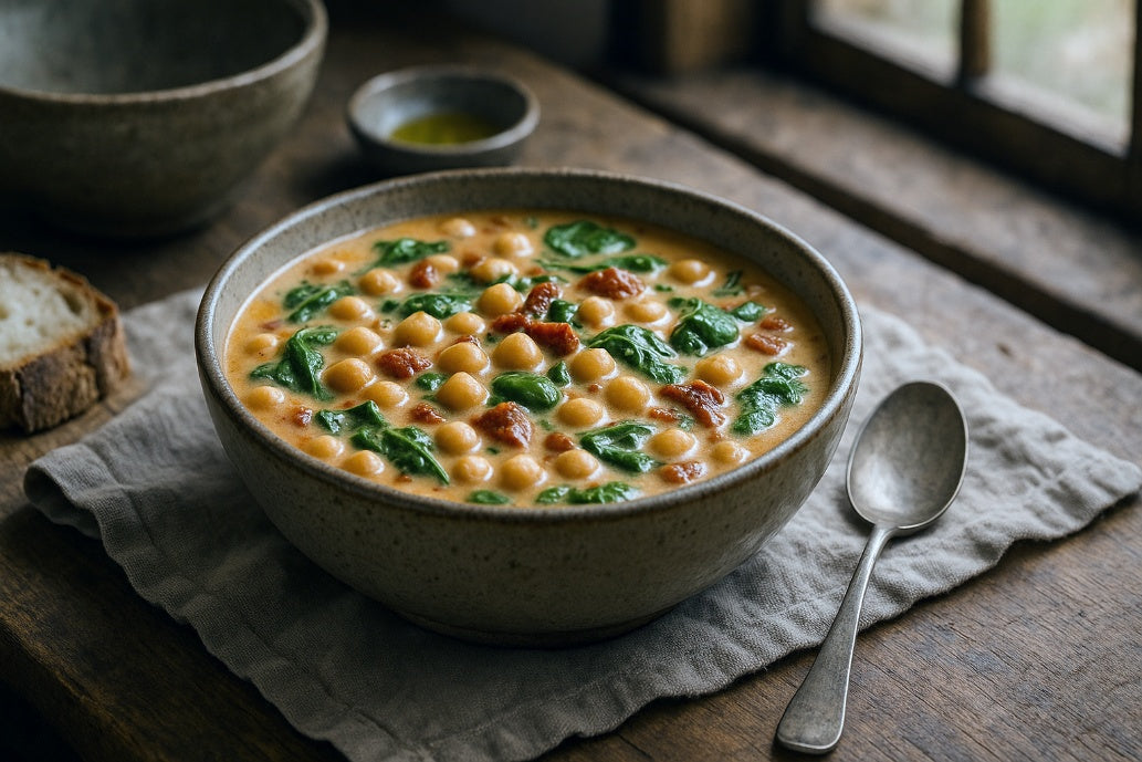 Creamy Tuscan Chickpea Soup