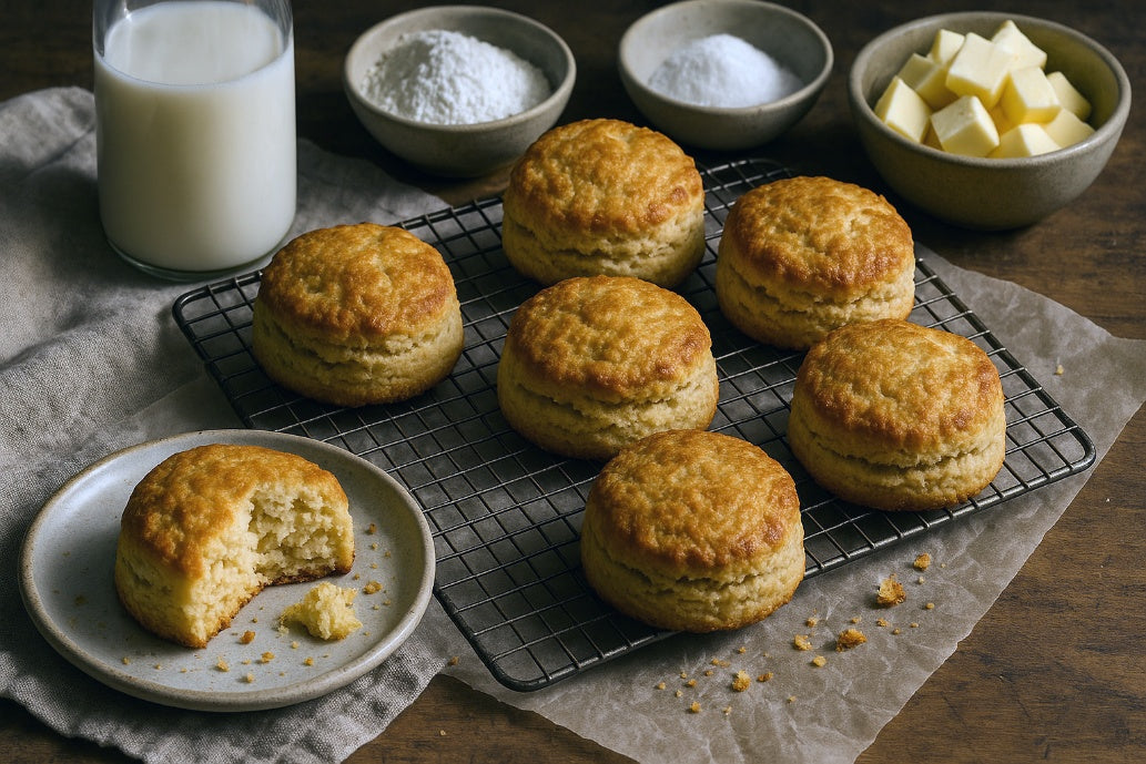 Golden Oat Milk Biscuits