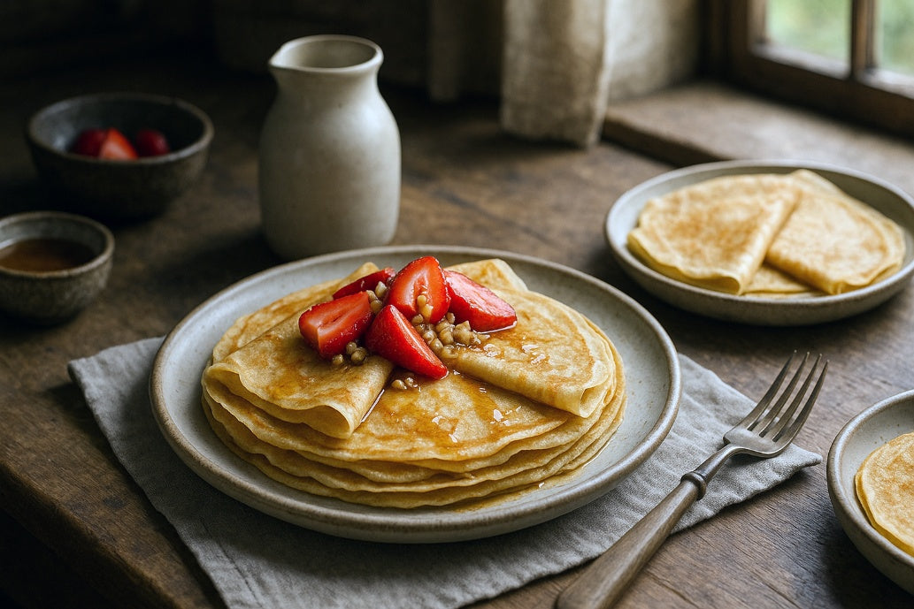 Vegan Oat Milk Crepes