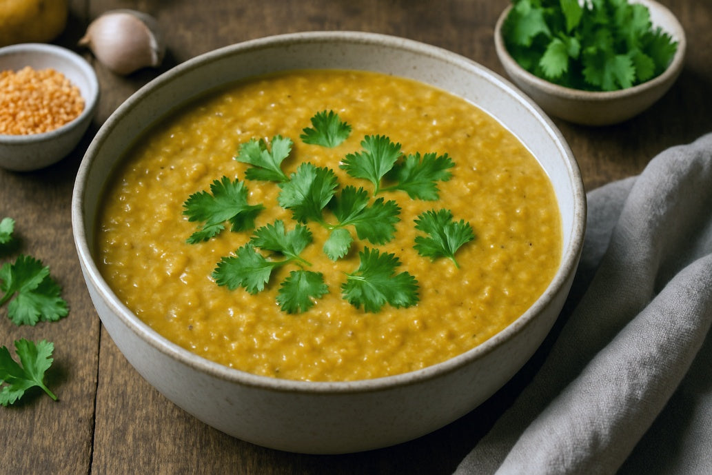 Potato Milk Lentil Soup