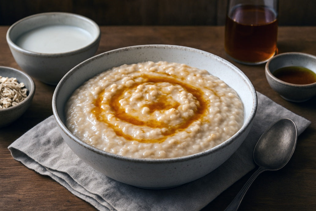 Potato Milk Oatmeal with Brown Butter