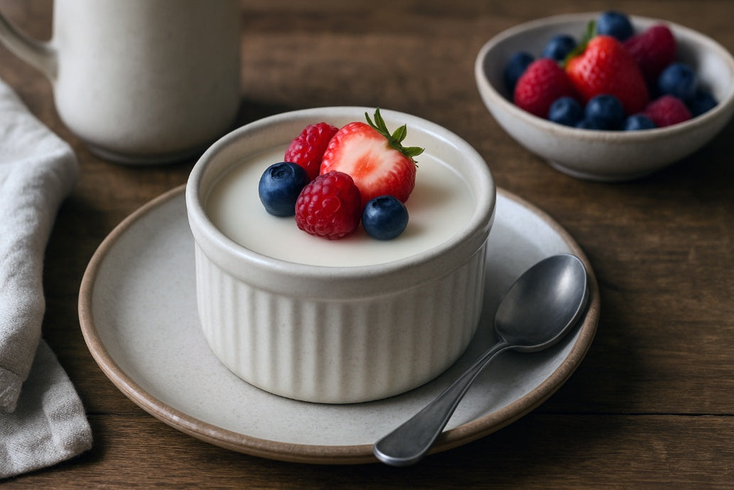 Potato Milk Panna Cotta
