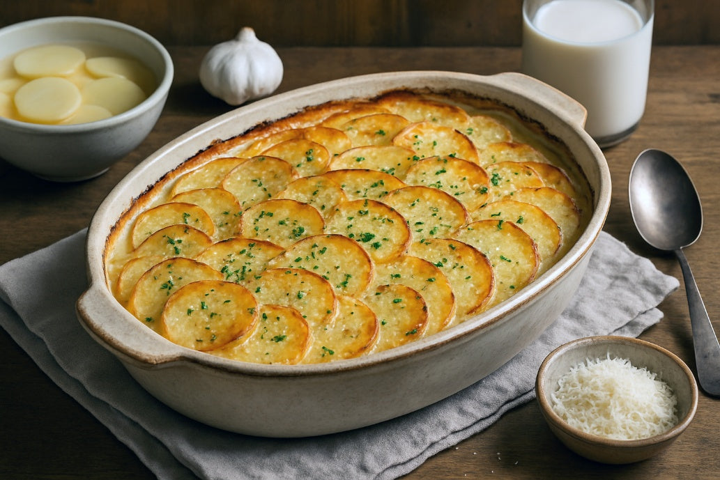 Potato Milk Scalloped Potatoes