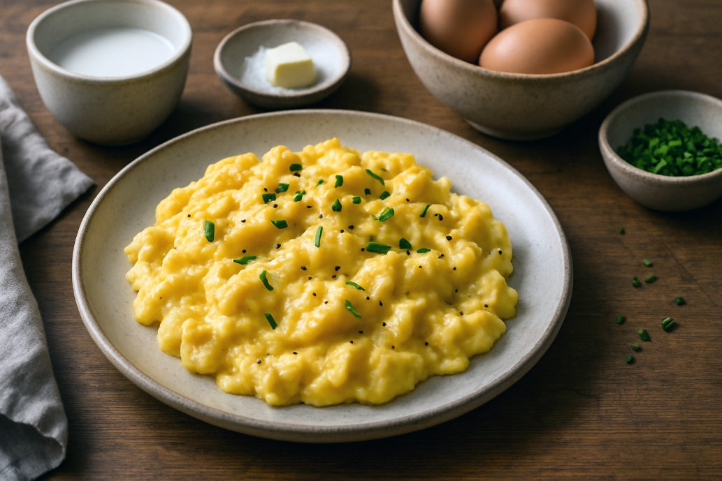 Potato Milk Scrambled Eggs