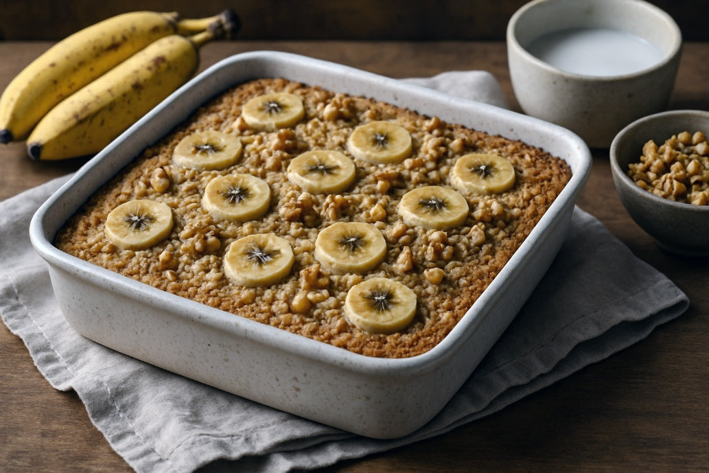 Baked Banana Bread Oats