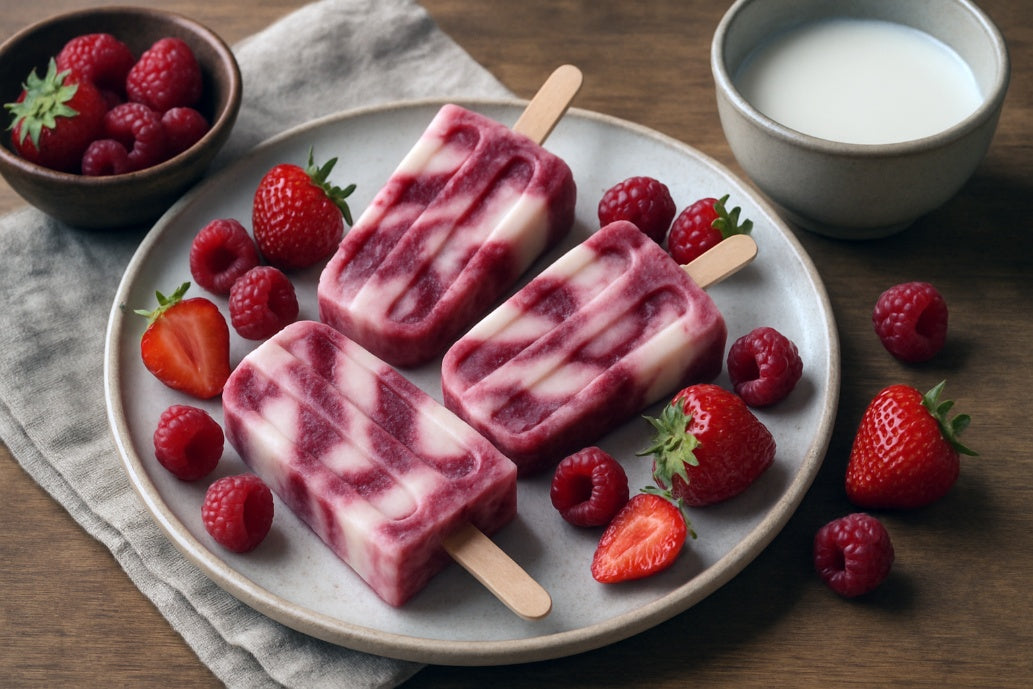 Fresh Berry Popsicles