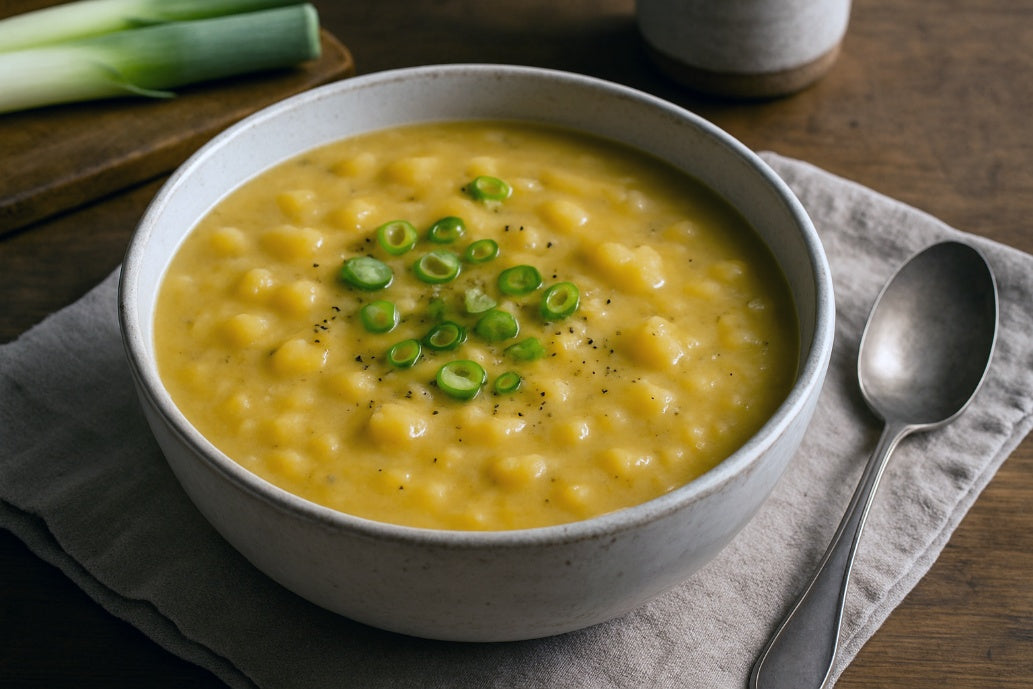 Golden Potato Leek Soup