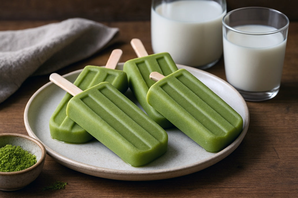 Matcha Green Tea Ice Pops