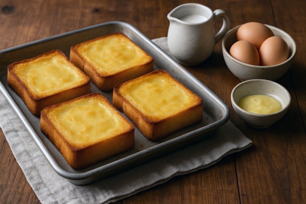 Hong Kong-Style Soy Milk Egg Custard Toast