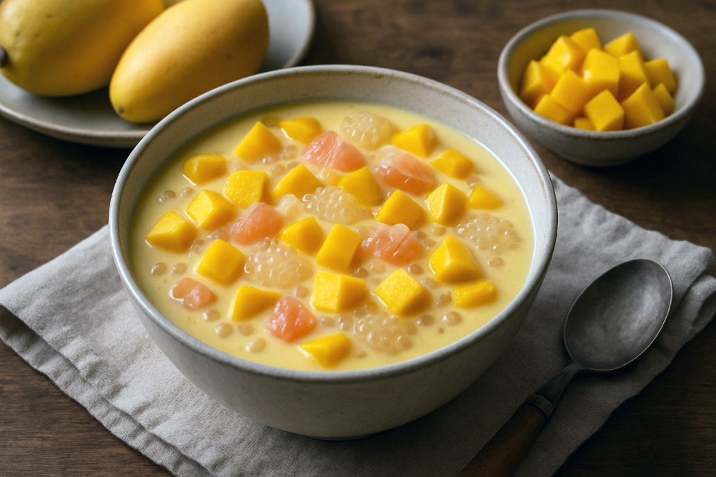 Mango Pomelo Sago with Soy Milk