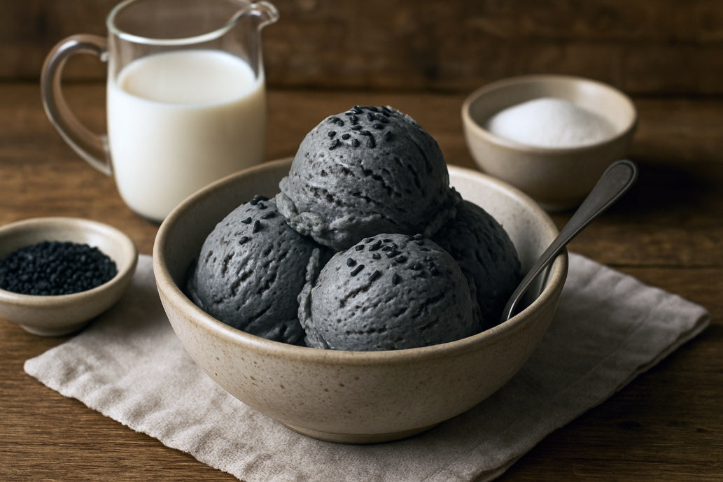 Soy Milk Black Sesame Ice Cream