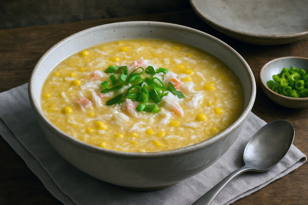 Soy Milk Corn and Crab Soup
