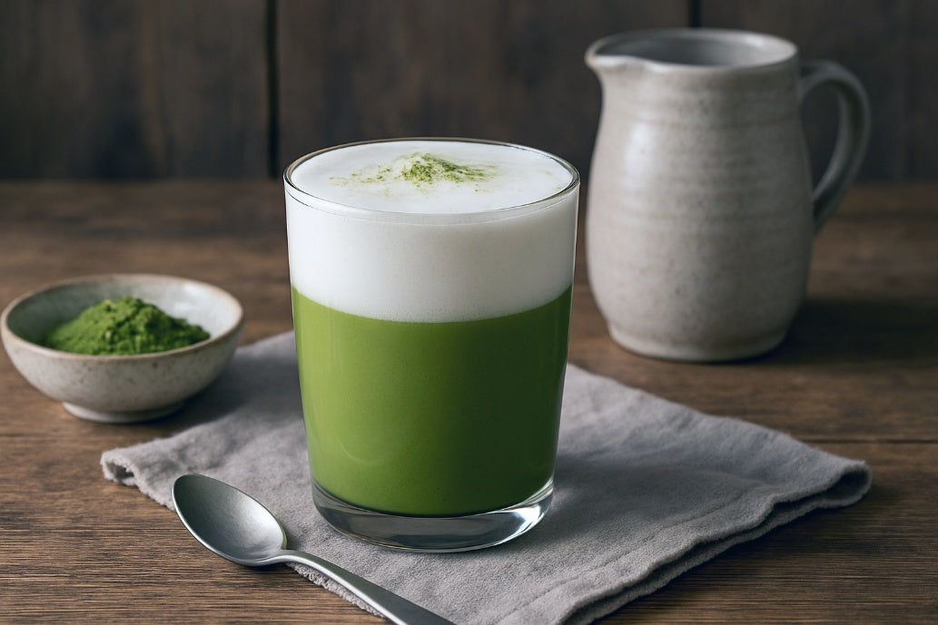 Soy Milk Foam Matcha Latte