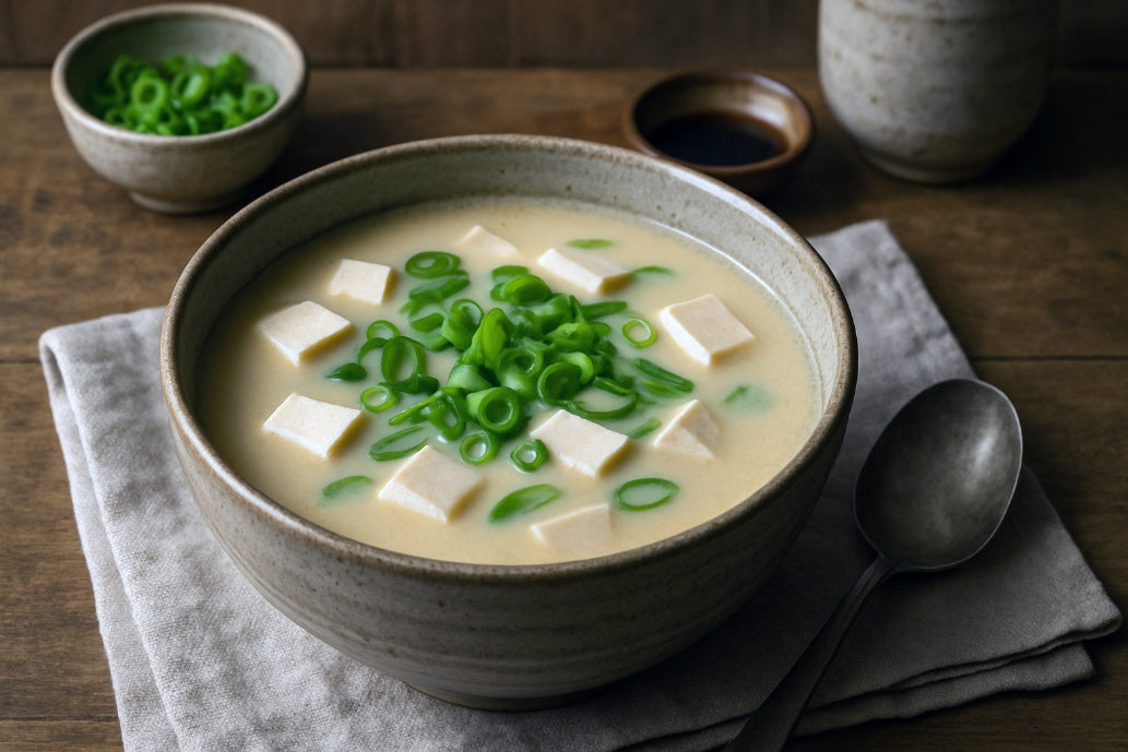 Soy Milk Miso Breakfast Soup