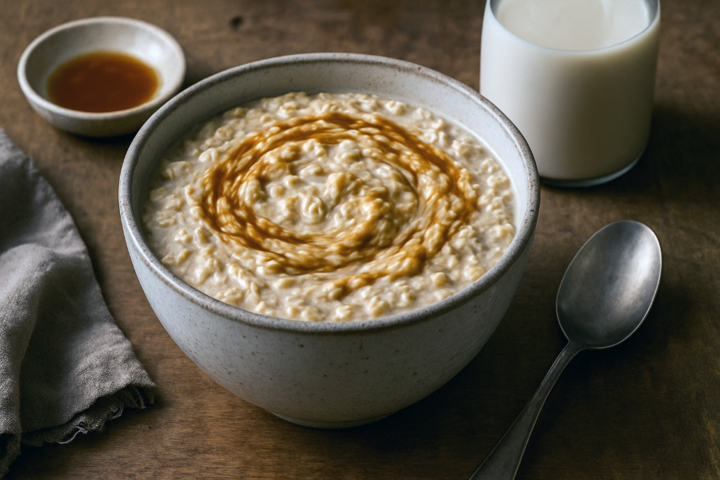 Soy Milk Miso Caramel Overnight Oats