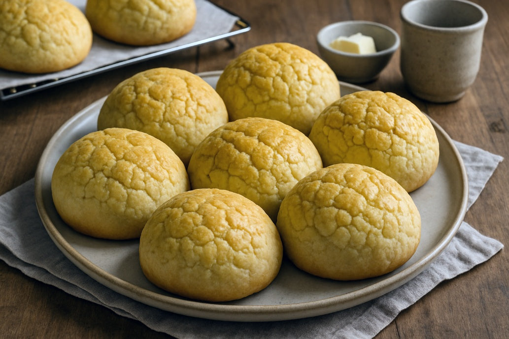 Soy Milk Pineapple Bun (Bolo Bao)