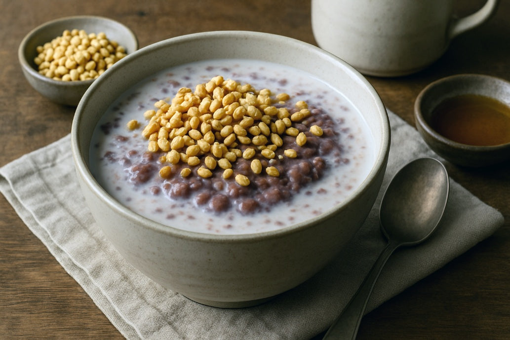 Soy Milk Red Bean Breakfast Bowl